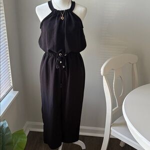 MICHAEL Michael Kors Black Halter Jumpsuit
